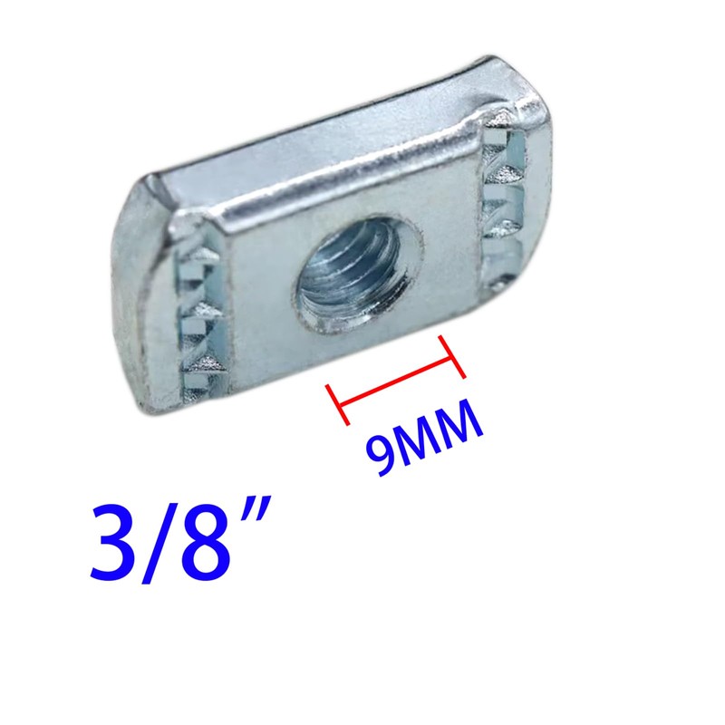 Abeicy Strut Channel Nuts, 3/8”-16 No Spring Thickened Unistrut Hardware