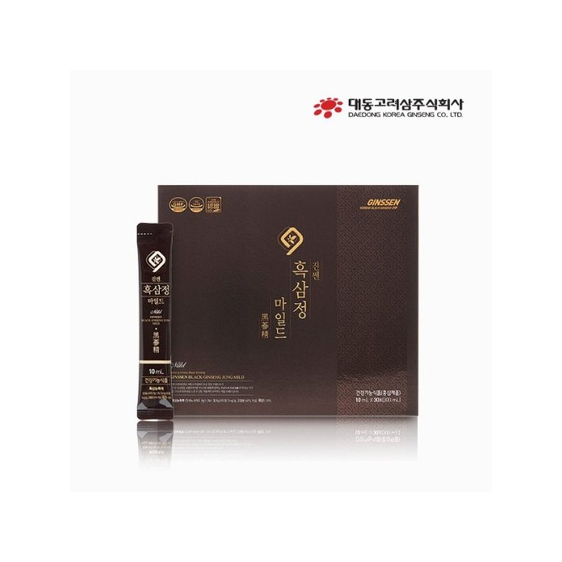 흑삼진액 스틱 흑삼고 특이사포닌 진세노사이드 rg3 구증구포 효능 Black Ginseng