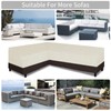 Easy-Going Patio L-Shaped Sectional Sofa Cover, Waterproof Outdoor Sectional Cover,