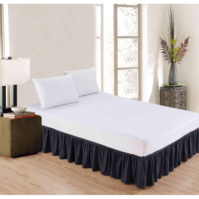 FUNSTERSIN Sheets & Beyond Wrap Around Solid Microfiber Luxury Hotel