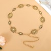 JASGOOD Western Metal Concho Belt for Women Cowgirl Waist Chain