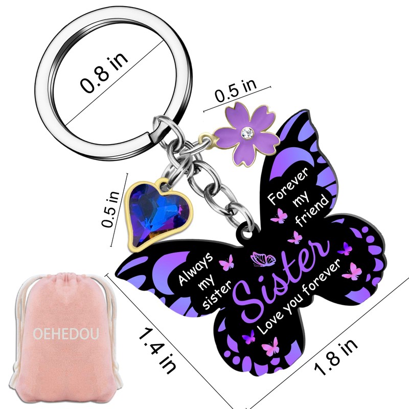 OEHEDOU Sister Gifts For Girls Big Sister Gifts From Sisters