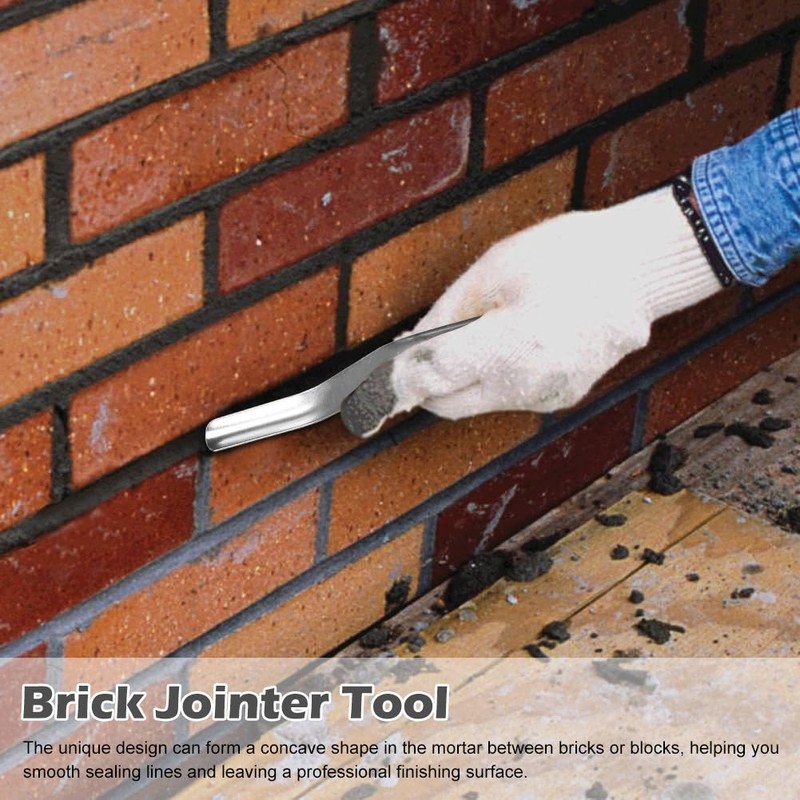 2 PCS 1/2inch X 5/8inch Brick Jointer,Marshalltown Jointer,Bricklaying Tools,Pointing Trowel,Marshalltown