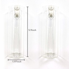 Bunhut Wall Planters for Indoor Plants,Wall Hanging Terrarium Planters,Glass Wall Planters for Floral Arrangement,Hanging Plant Holder, Wall Vase,Wall Mounted Planters (2 Glass Wall Planter)