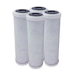 American Water Solutions 4 Pack Flow-Pur 8 Carbon Block Filter Compatible Filters for WCBCS-975-RV System