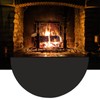 63″x37″ Extra Large Half Round Fireproof Fireplace Mat Hearth Rug