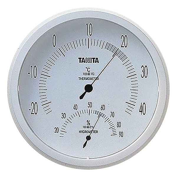 タニタ 温湿度計 温度 湿度 アナログ 壁掛け ホワイト TT-492 WH