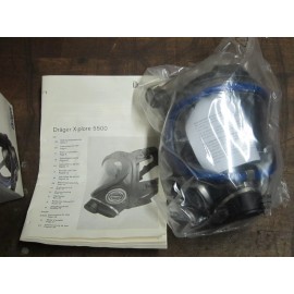 Drager X-plore 5500 Full Face Masks, New open box/light handling wear
