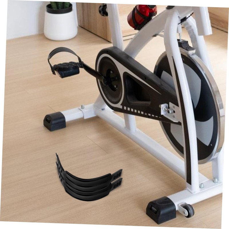 Abaodam 2pcs Adjustable Elastic Bicycle Pedal Straps for Gym Home