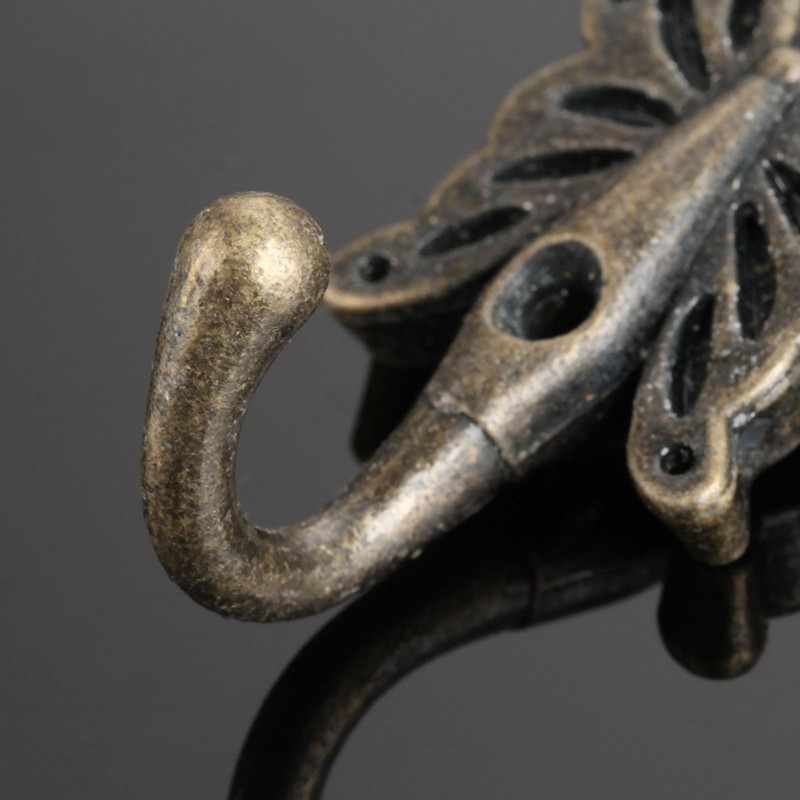Mgoodoo Butterfly Hooks for Wall,Antique Decorative Wall Hooks 2 Pack