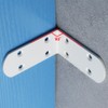MOOCHE 4 Stück L Edelstahl Bracket, Heavy Duty Corner Brace