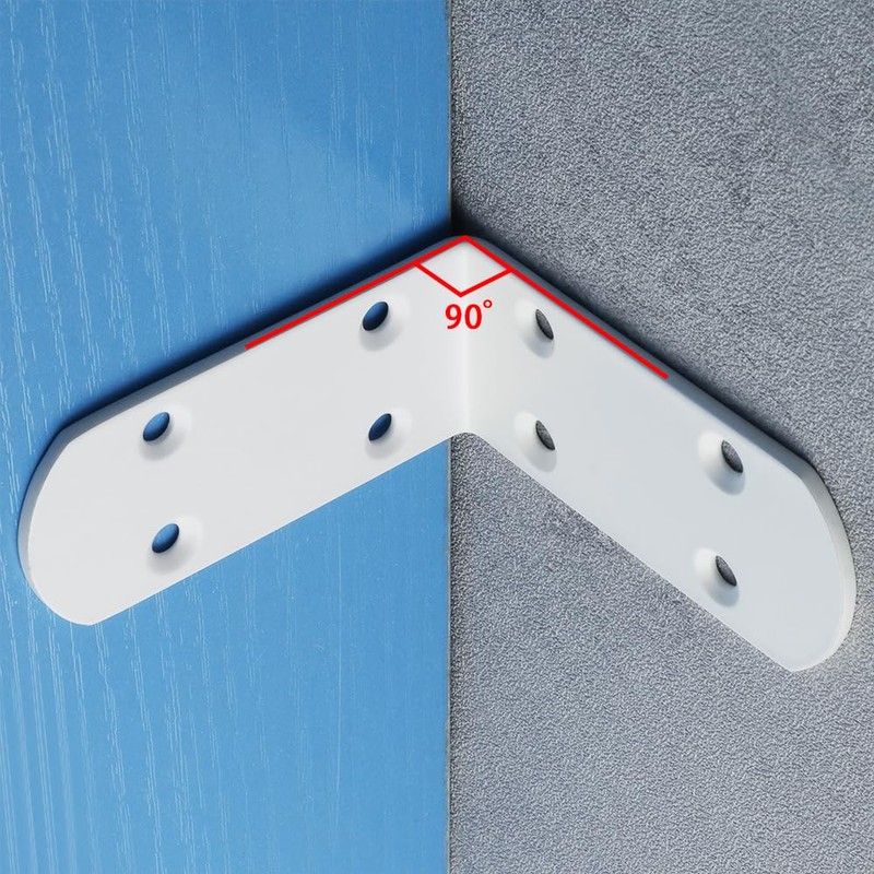 MOOCHE 4 Stück L Edelstahl Bracket, Heavy Duty Corner Brace