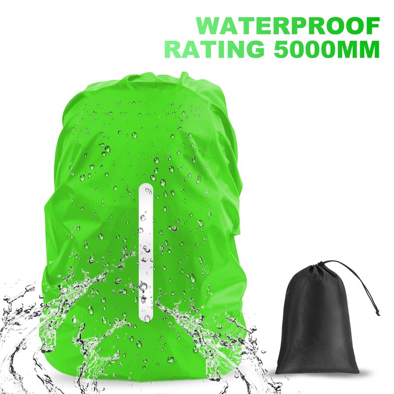 LAMA 2pcs Waterproof Rain Cover for Backpack, Reflective Rainproof Protector