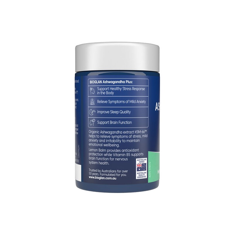 Bioglan Ashwagandha Plus Tablets 60