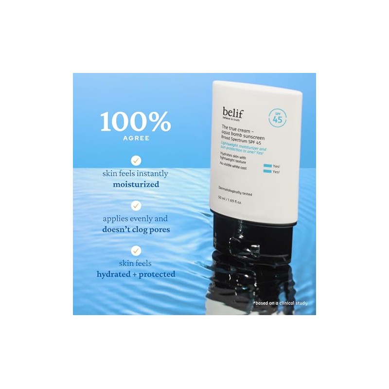belif Aqua Bomb Protector solar de amplio espectro SPF 50