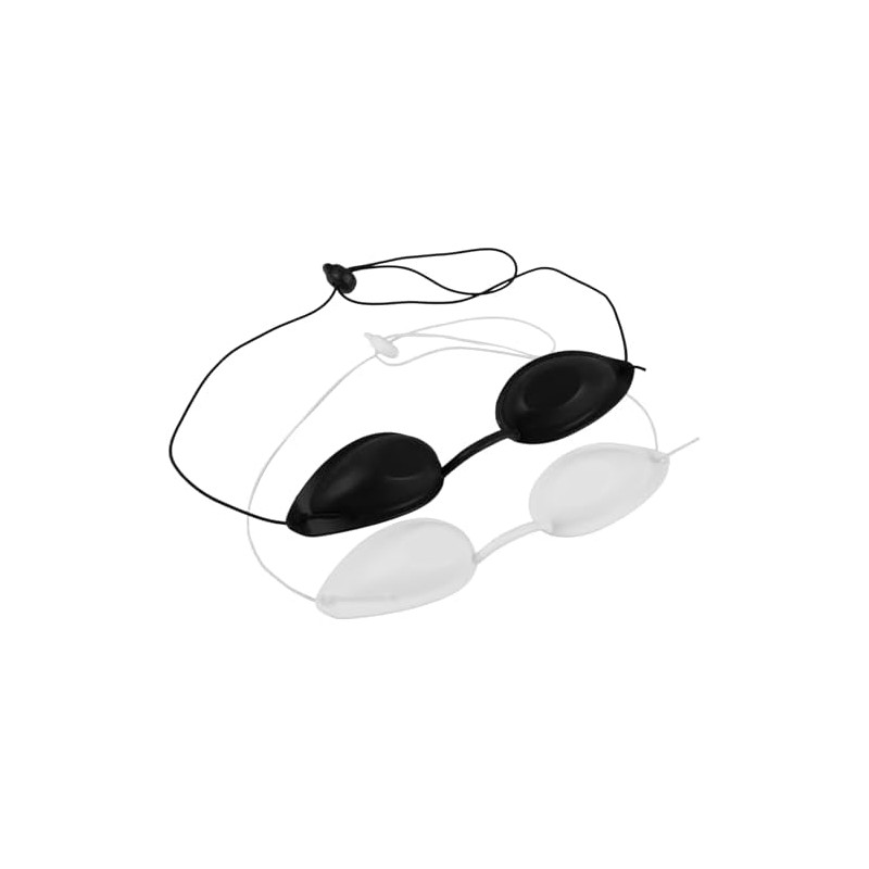 Antifaz Protector de Ojos UV Ajustable de Plástico, 2 Piezas
