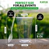 PLASTLUX 110 Pcs Clear Party Cups, 9 Ounce Clear Plastic