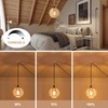 ALAISLYC 15ft Plug in Pendant Light with Cord Dimmable Switch