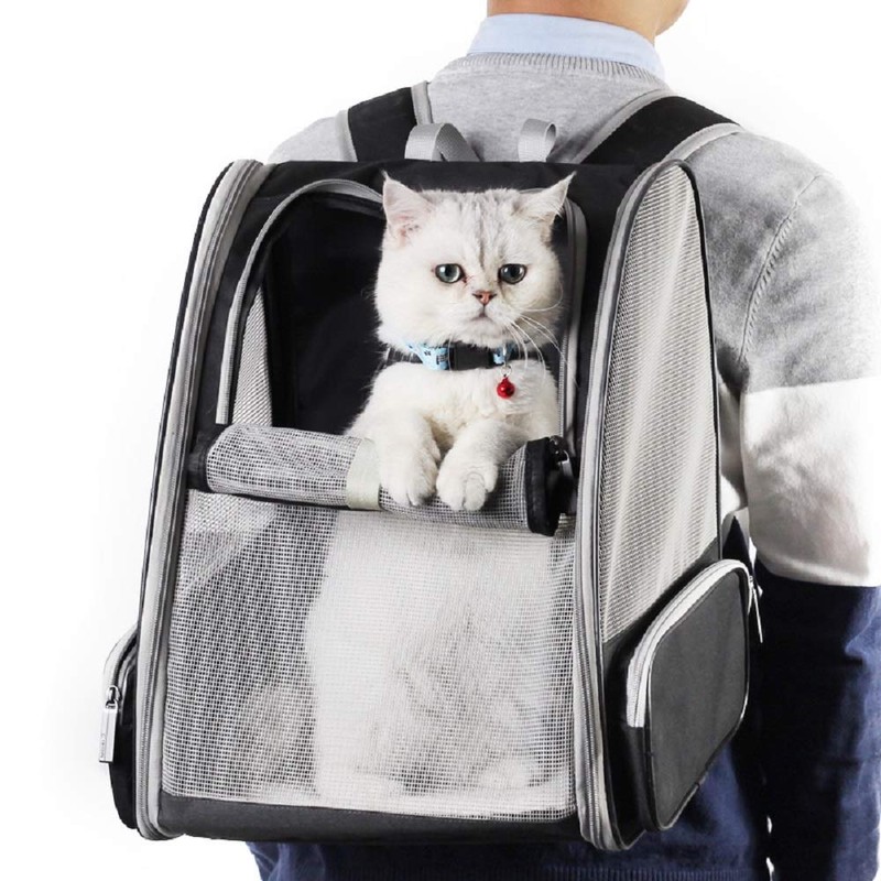 Texsens Innovative Traveler Bubble Backpack Pet Carriers for Cats and