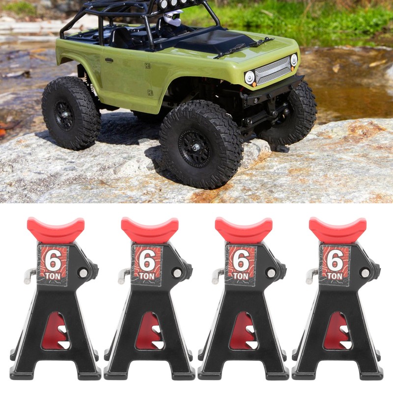 4PCS Mini Jack Stand Adjustable Aluminum Alloy Scale Jack Stand