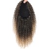 Drawstring Curly Ponytail Extension for Women 22Inch Long Afro Kinky