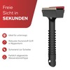 Auprotec Ice Scraper A 13 with Brass Blade Red Yellow
