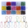 iJiZuo 450pcs Safety Pins with Clear Case(15 Colors)