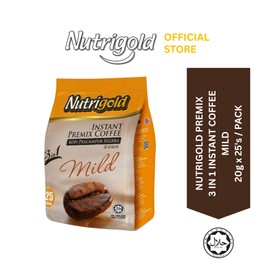 NUTRIGOLD Premix Instant Coffee Mix 3 in 1 - Mild (20g x 25 sticks / Pack)