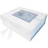 WHITE COTTON CARDS NBB2X New Baby, Large Keepsake Box, Blue
