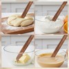 Sucrain 2 PCS 11 Inch Wooden Bread Spurtle,Sourdough Stirring Stick