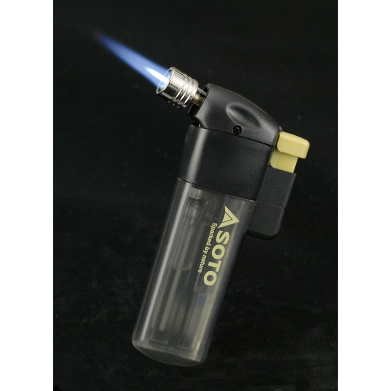 SOTO Butane Torch Lighter, Compact Windproof Pocket Lighter, Refillable, Adjustable