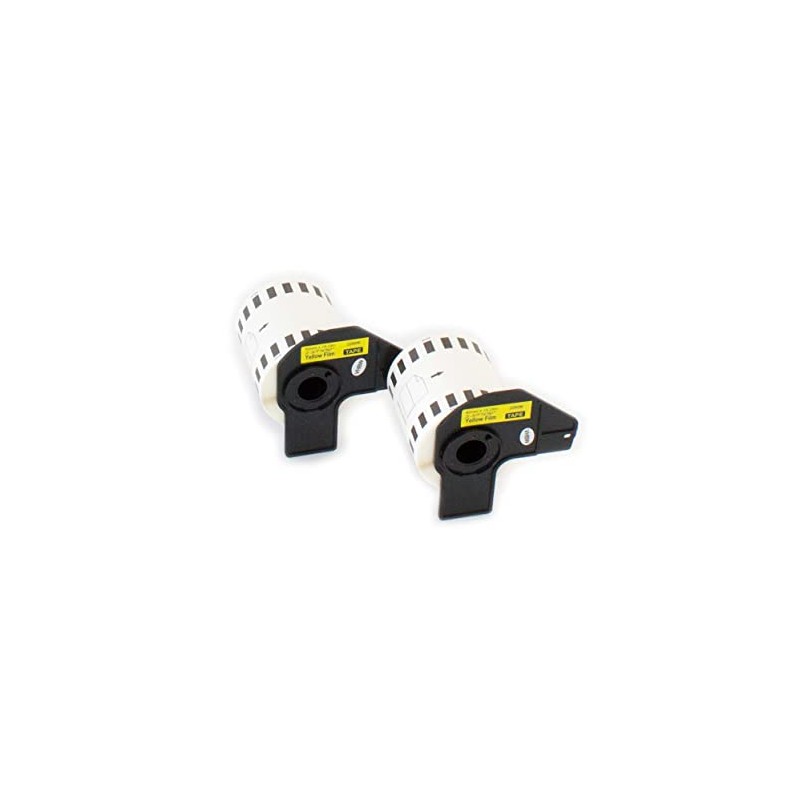 vhbw 2 x Roll of Label Stickers Compatible with Brother