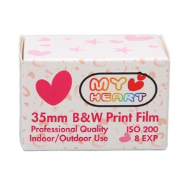 35mm Black and White Print Film ISO 200 HD Camera Black and White Negative Film for 135 Cameras 8 Sheet