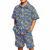 Juload Hot Dog Boys Hawaiian Outfit Kids 2 Pieces Button