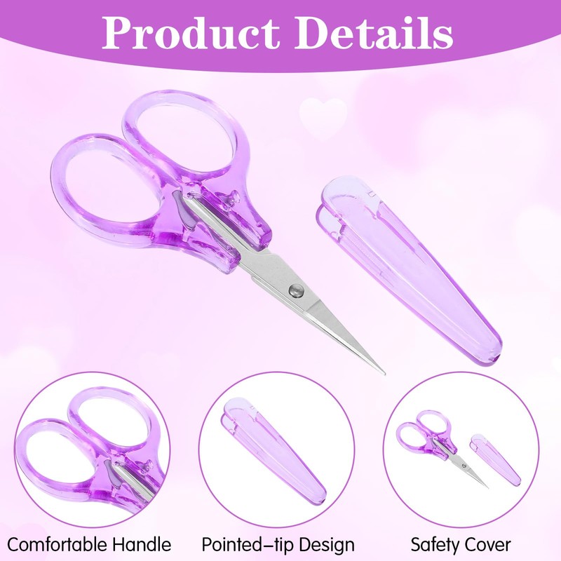 5Pcs Small Craft Scissors, Stainless Steel Travel Portable Scissors