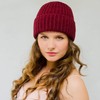 Entire Empire Ladies Winter Hat UK Burgundy Red - Knitted