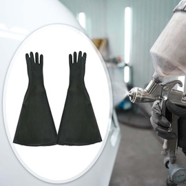 Folpus Sandblasting Gloves, Sandblasting Gloves, Waterproof, Sand Blasting Gloves, Rubber Gloves, Glossy