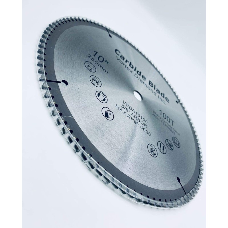 VORTEX DIAMOND 10 Inch 100 Teeth Aluminum Non-Ferrous Metal Circular