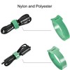 200PCS Reusable Cable Ties, Adjustable Hook and Loop Straps Cable