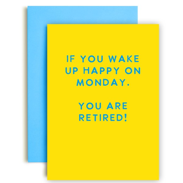 Huxters Funny Retirement Card for Women and Men – A5
