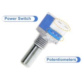 Walkie Talkie Power Knob Volume Control Switch Replacement 1/2/5PCS Interphone Potentiometer for BAOFENG UV-5R UV-82 Accessories (1)