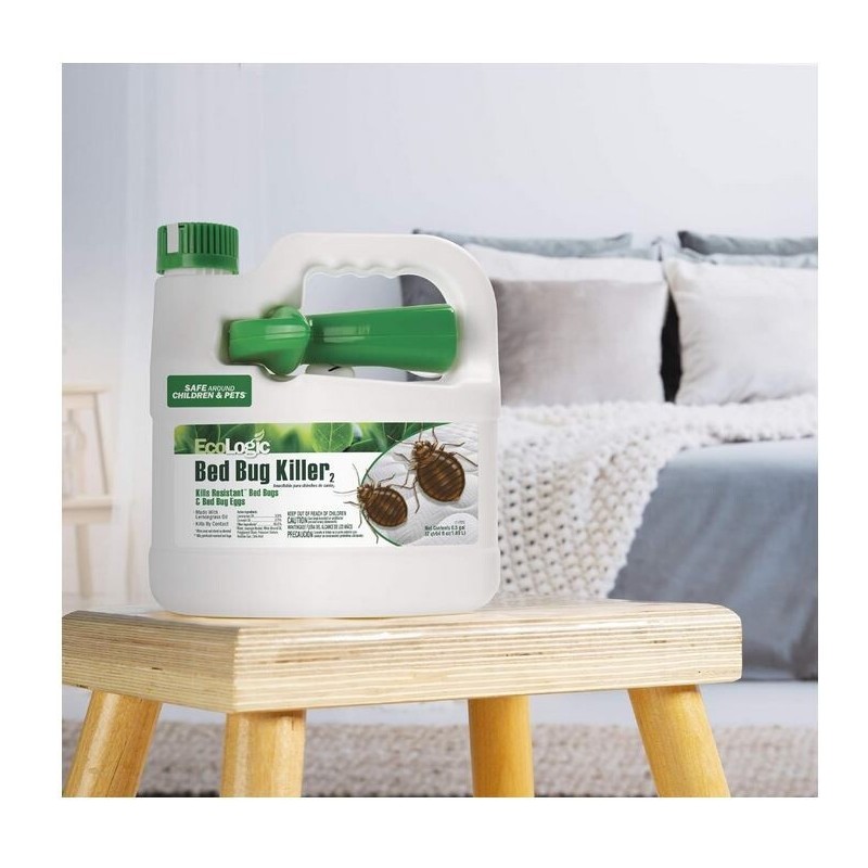 Ecologic Bed Bug Killer 64 Ounces, Ready-To-Use Spray, Kills Pyrethroid-Res