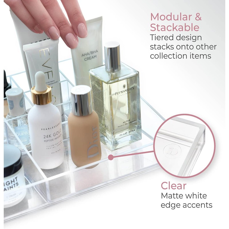 iDesign Sarah Tanno Signature Series, make-up storage with 13 compartments