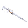 0150mm Dial Caliper Steel ShockProof Adjustable Vernier Caliper with Depth
