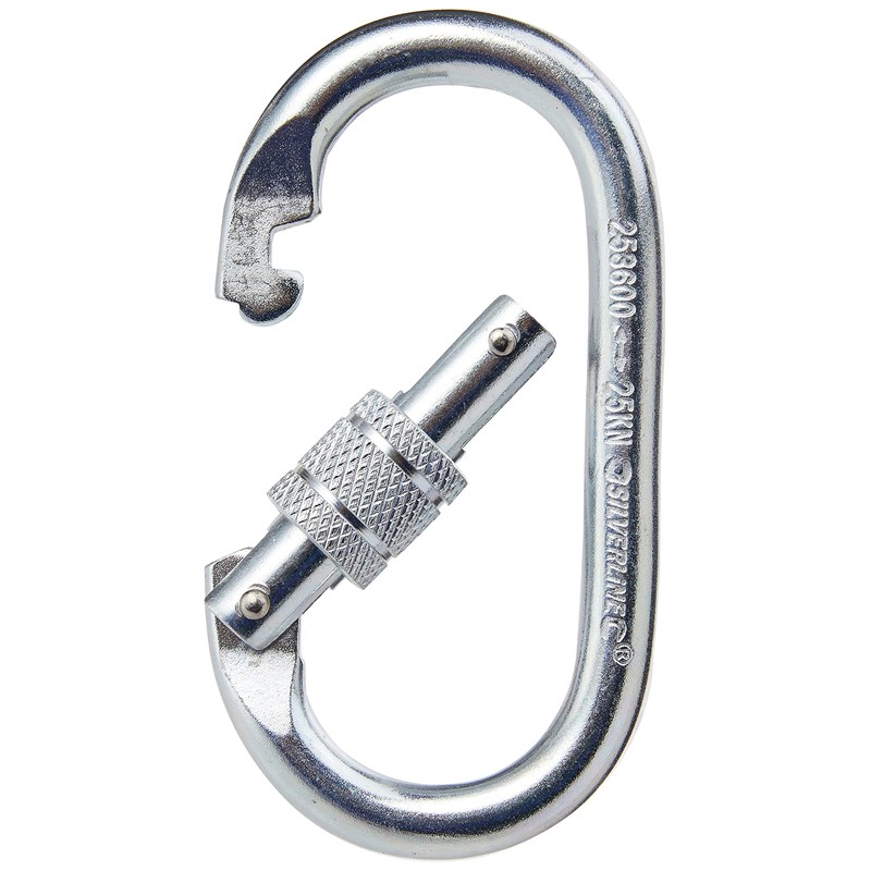 Silverline 253600 Screwgate Karabiner 19 mm Gate