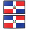 JBCD Dominican Flag Patch Tactical Patch - PVC Rubber Hook