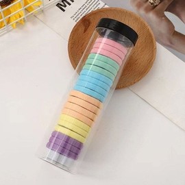 Ponytail Hair Ties 20-Pack Pretty Hair Ties Round Elastic Bands (WFIZU6E) / 포니테일머리끈 20개입 예쁜머리끈 둥근고무줄 (WFIZU6E)