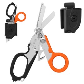 Trauma Shears Emergency Response Shears, Stainless Steel Foldable Scissors Pliers, Outdoor Camping Rescue Scissors Tools