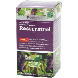 ResVitále Resveratrol 500 mg, 60 cápsulas