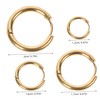 Beavorty 4 pairs Minimalist Hoop Earrings for Women Elegant Circle